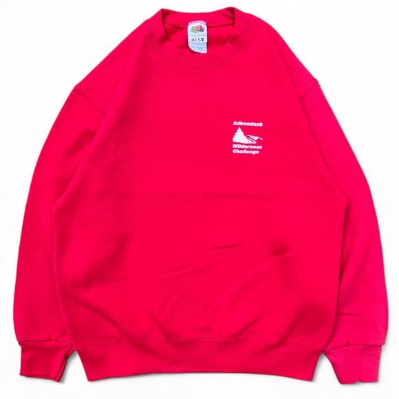 Vintage Adirondack Wilderness Challenge Nature FOTL Crewneck Sweatshirt Red - Picture 1 of 8